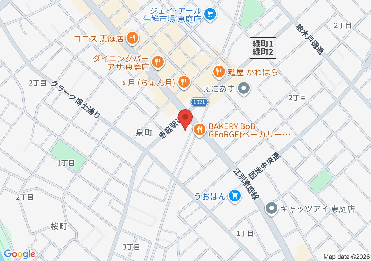 apollostation セルフ恵庭中央ＳＳ（出光リテール販売）の地図