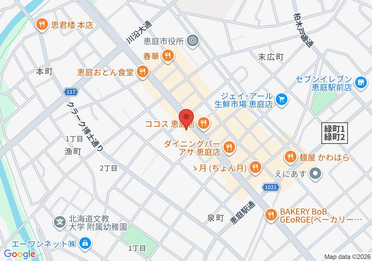 ENEOS セルフ･フルDr.Drive恵庭SS（ナラサキ石油）の地図