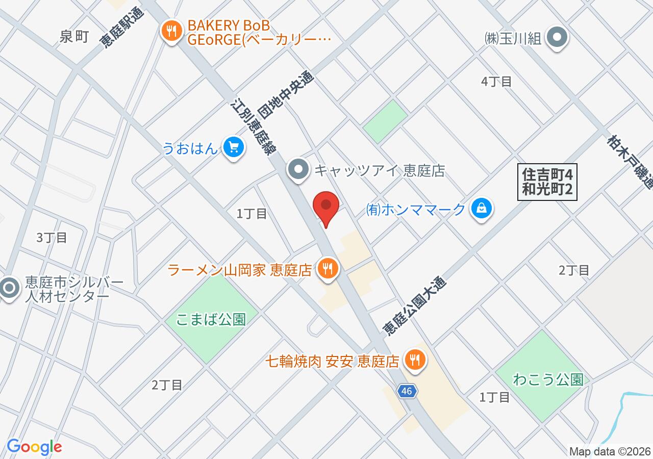 ENEOS 恵庭SS（日下石油倉庫）の地図