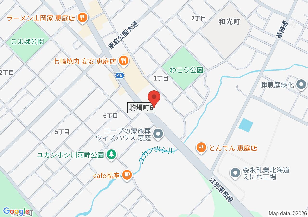 apollostation セルフ恵庭SS【KeePer PROSHOP コーティングステーション恵庭店】（出光リテール販売）の地図