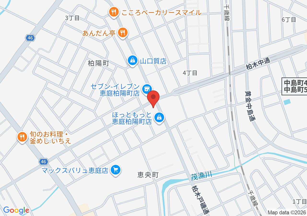セルフステーション柏陽の地図