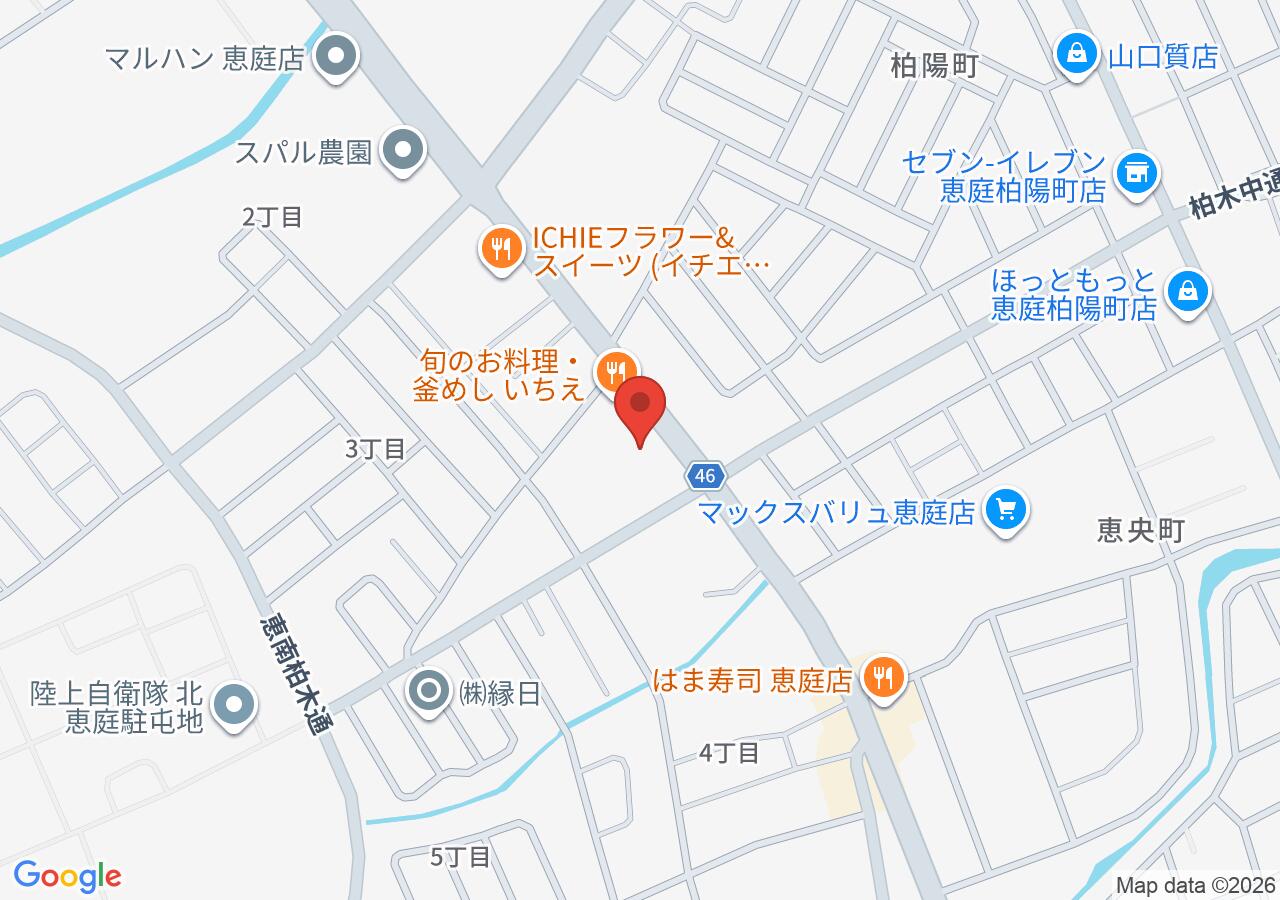 ENEOS 恵庭柏木SS（前側石油 札幌支店）の地図