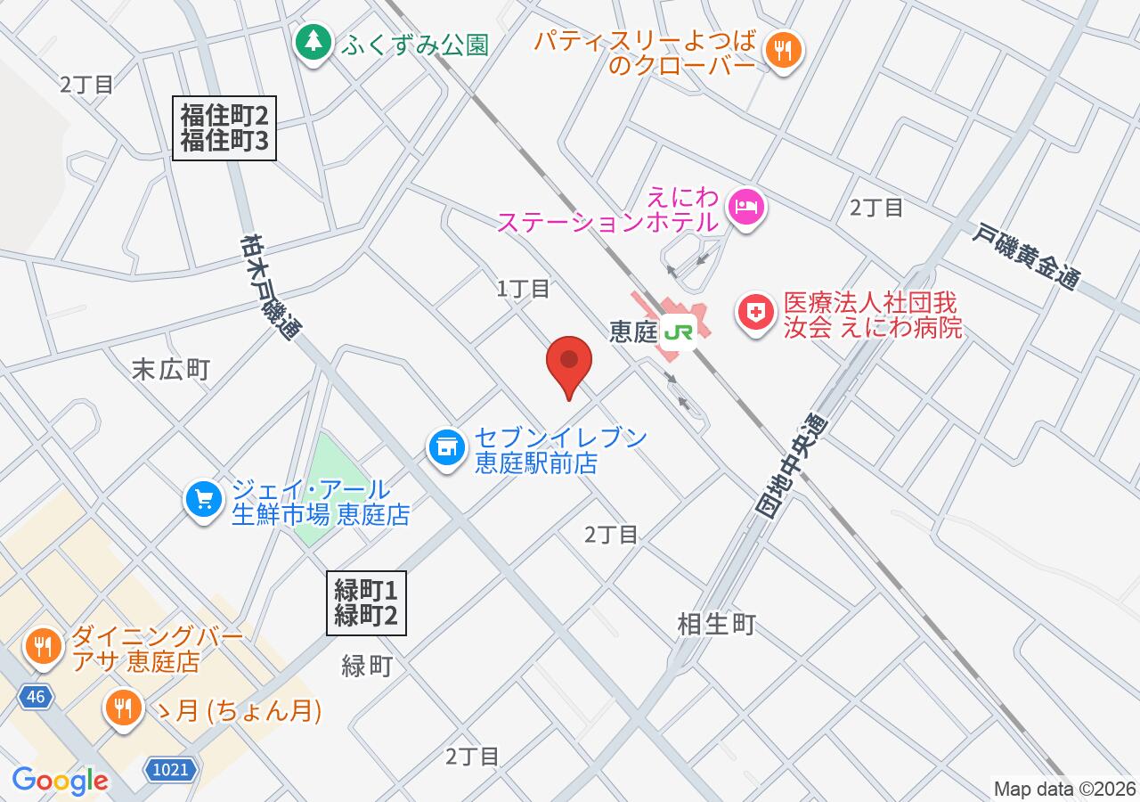ヴァンクラウド 恵庭店の地図