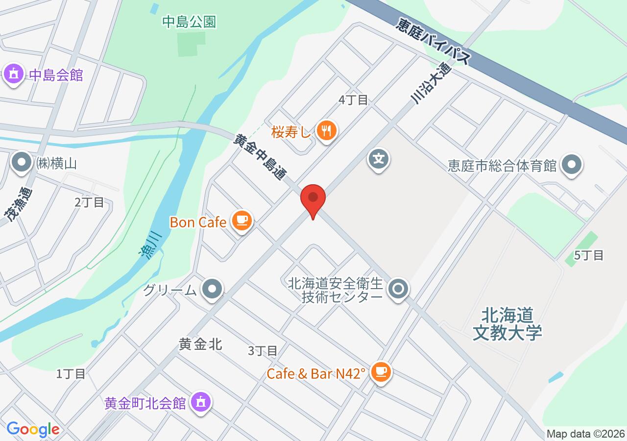 ブルームーンヘアの地図