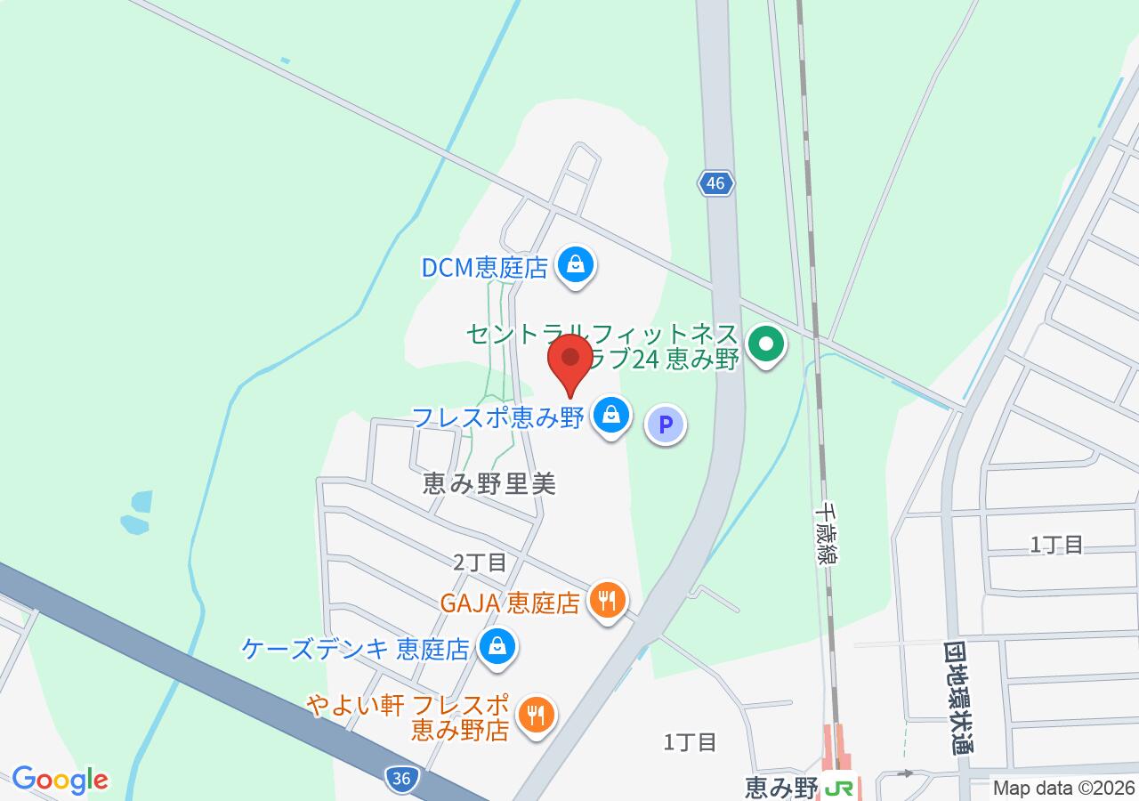 スマートウェイ恵み野の地図