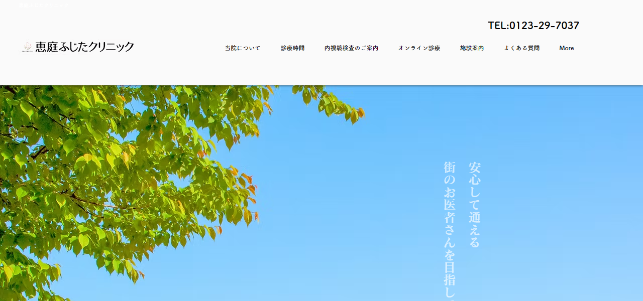 恵庭ふじたクリニックの公式サイト