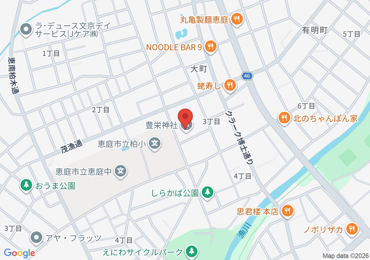 豊栄神社の地図