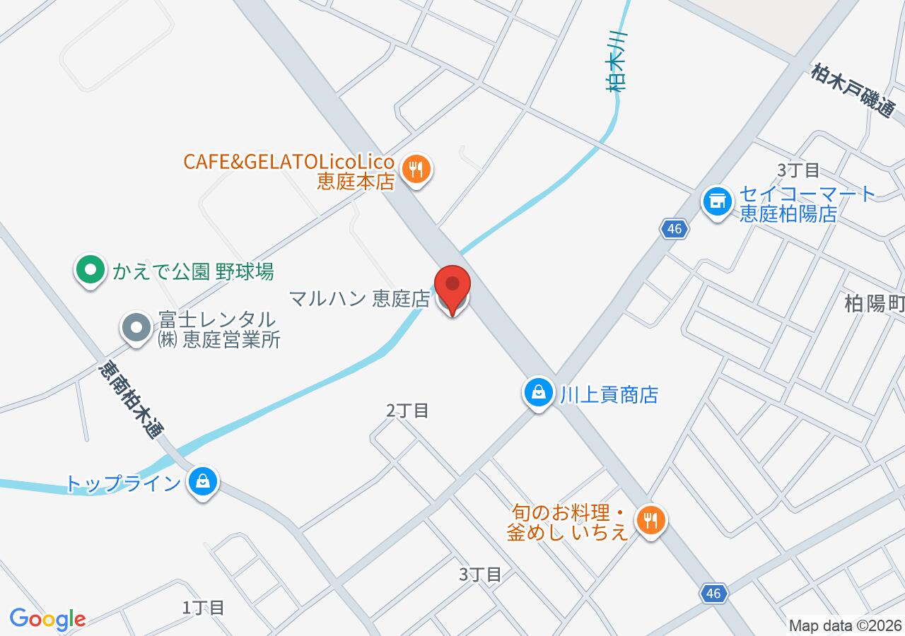 マルハン 恵庭店の地図