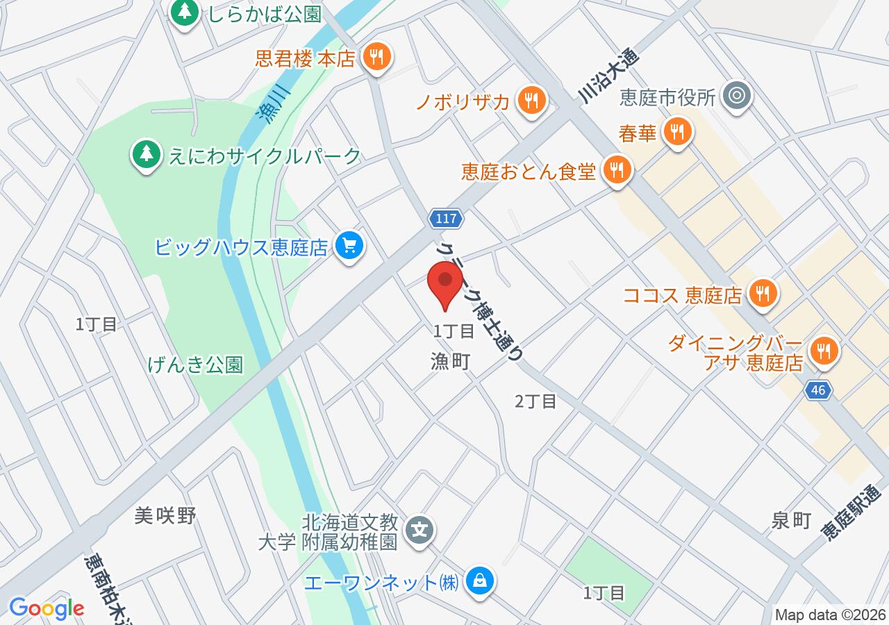 パチンコパーラーミールの地図