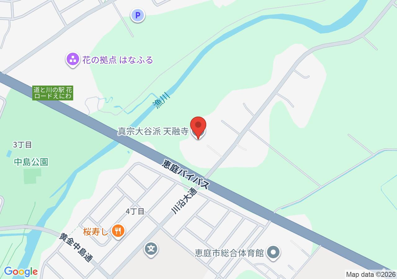 真宗大谷派 天融寺の地図
