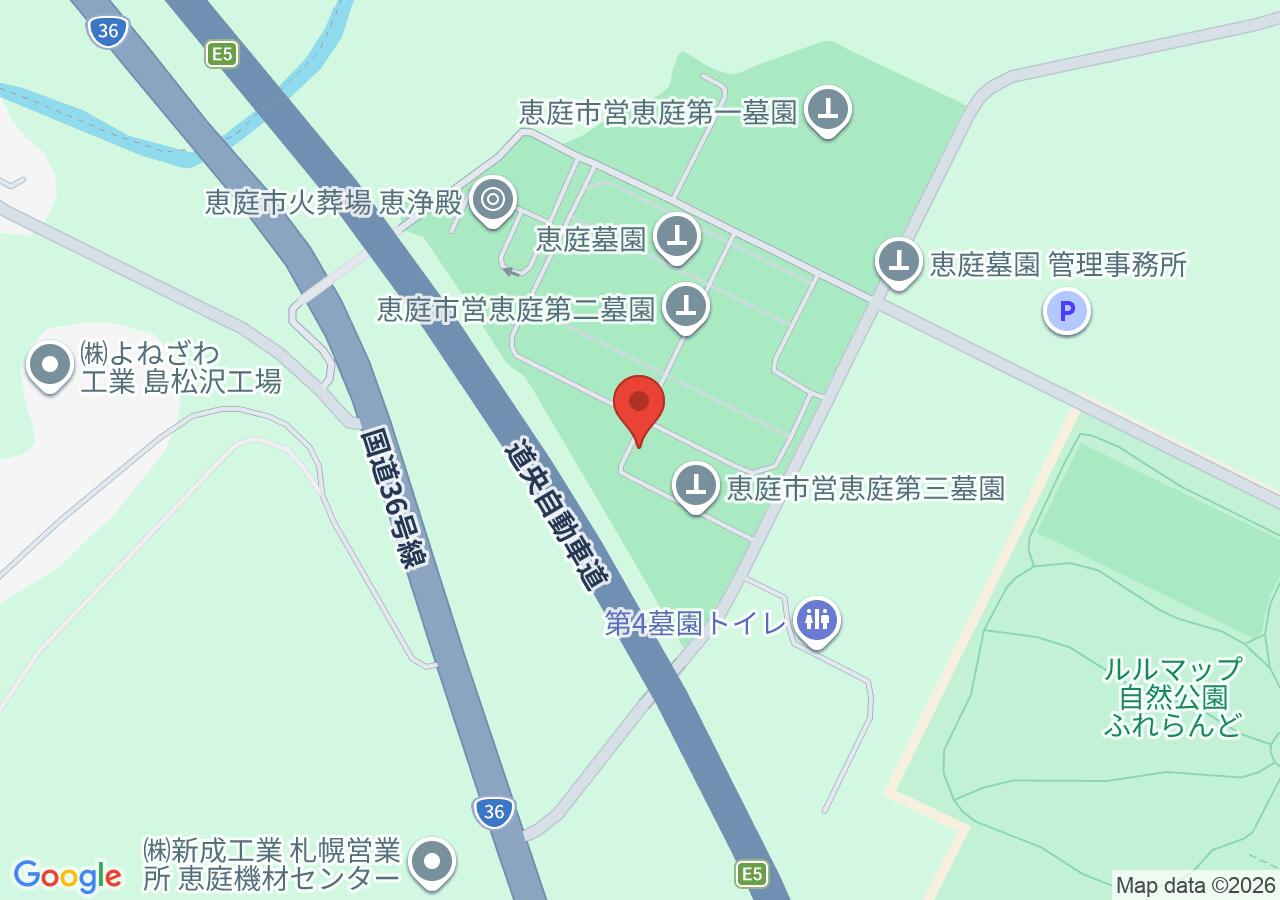 合同納骨塚 庭縁塚の地図