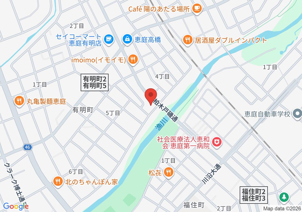 ニシヤデンタルクリニックの地図