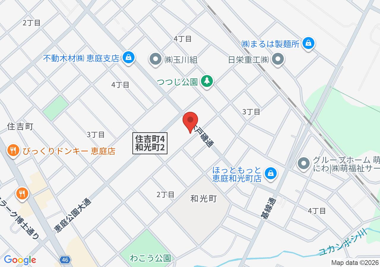 スマイルデンタルクリニック恵庭の地図