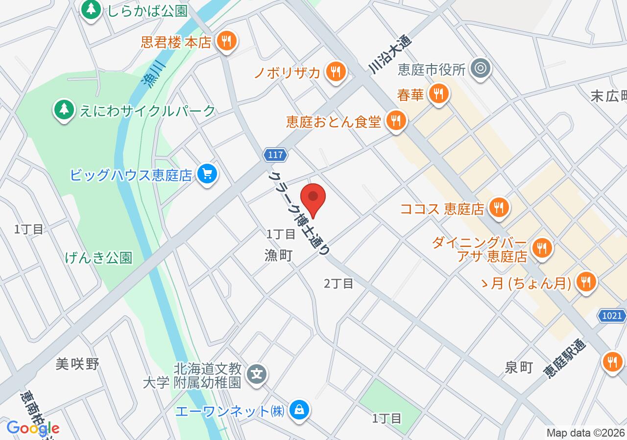 ひらなか歯科医院の地図