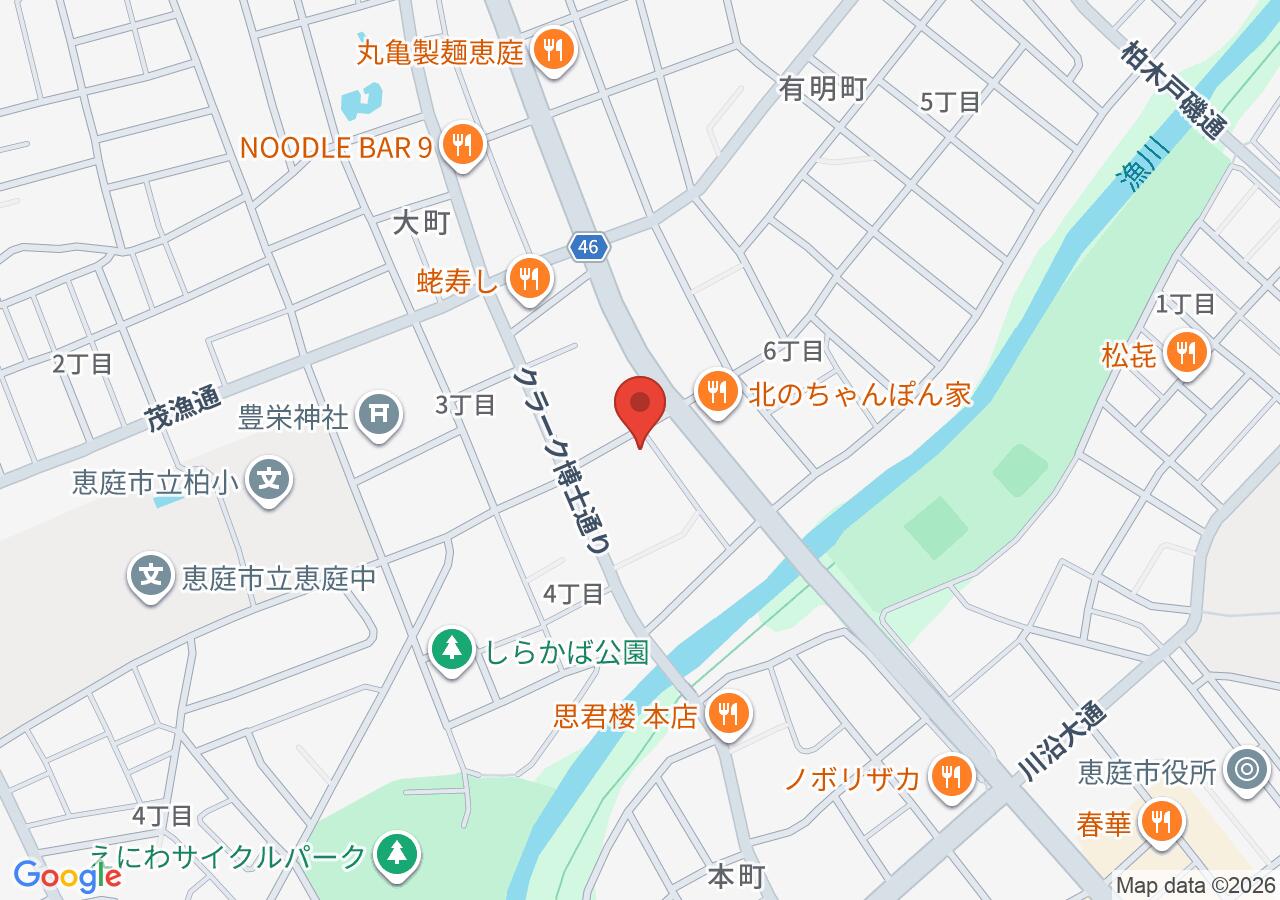 ムー動物病院の地図