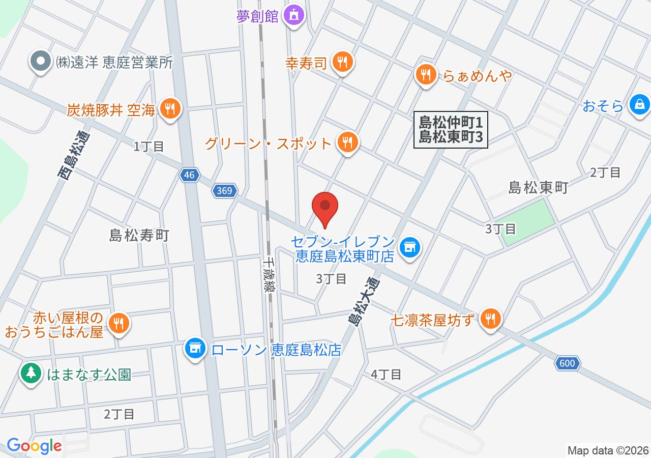 レク動物病院の地図