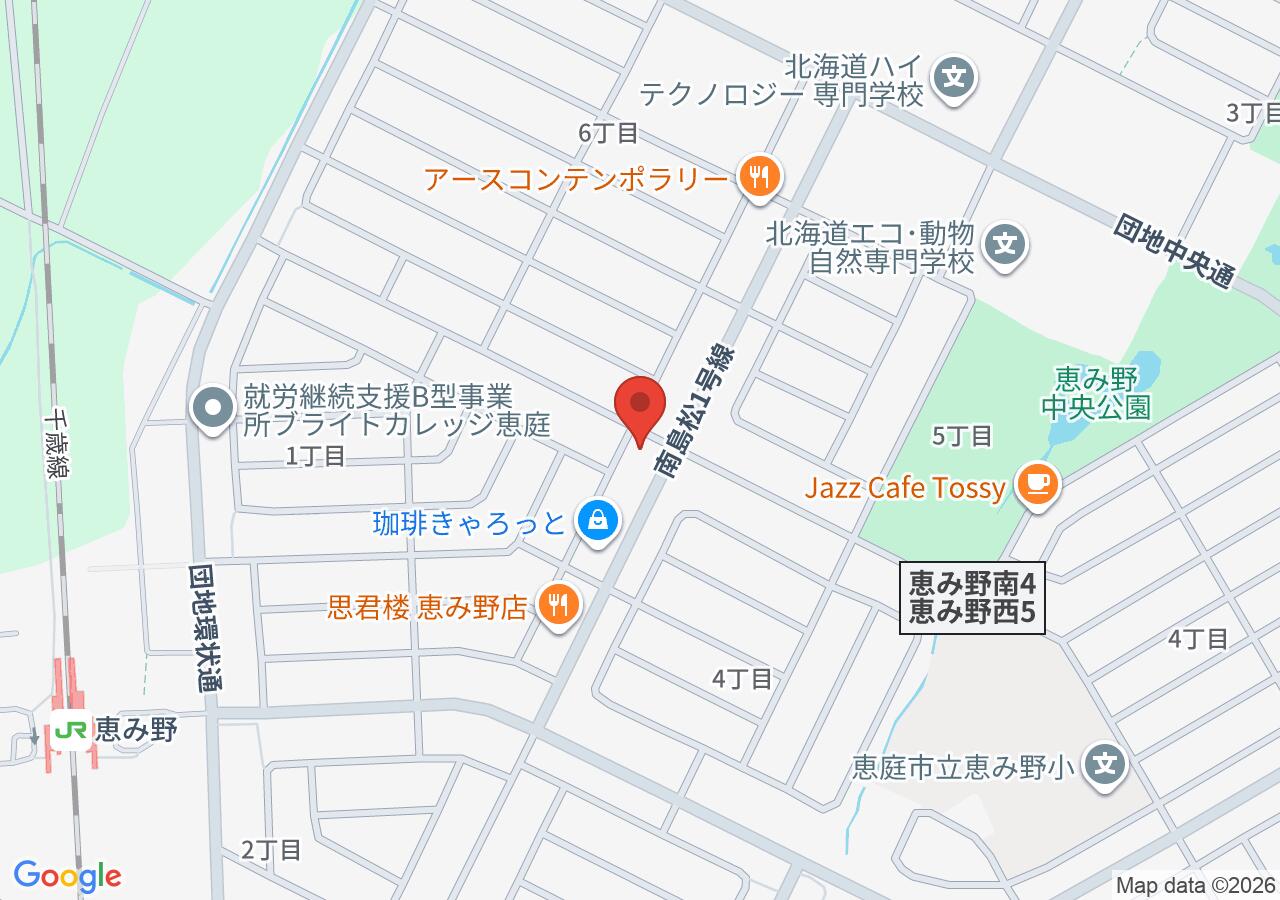恵み野動物病院の地図