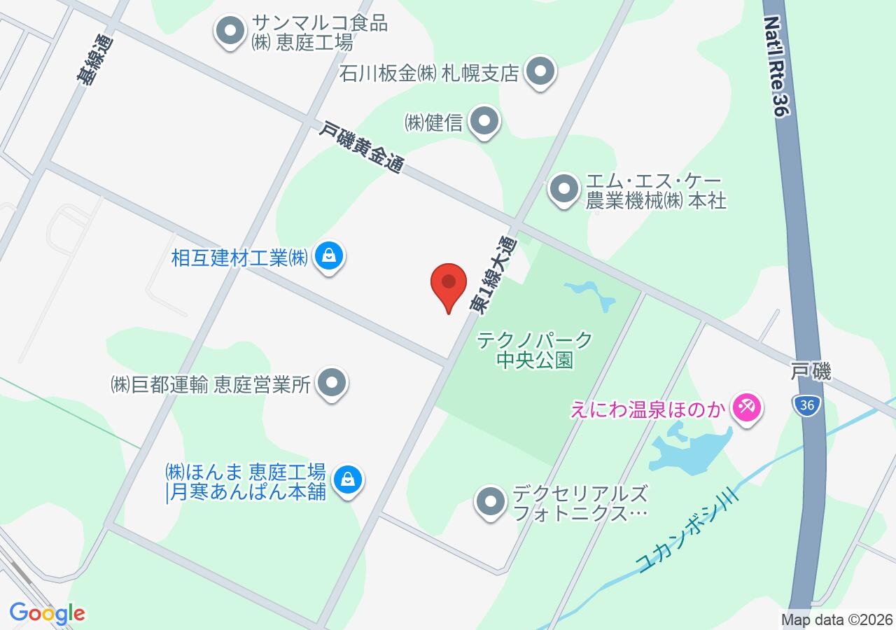 クリーニングエース 恵庭店の地図