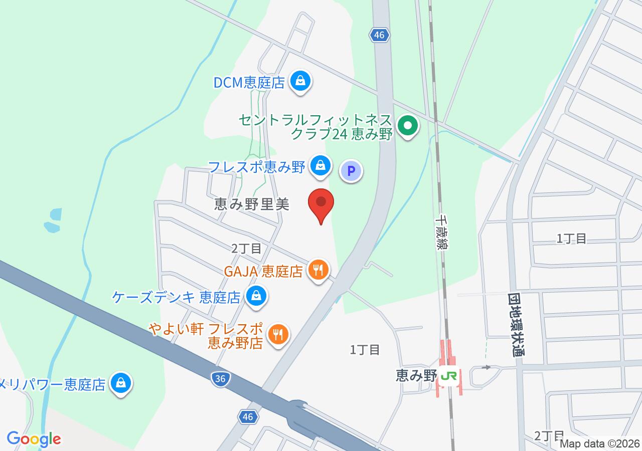 ホワイトローズクリーニング フレスポ恵み野店の地図