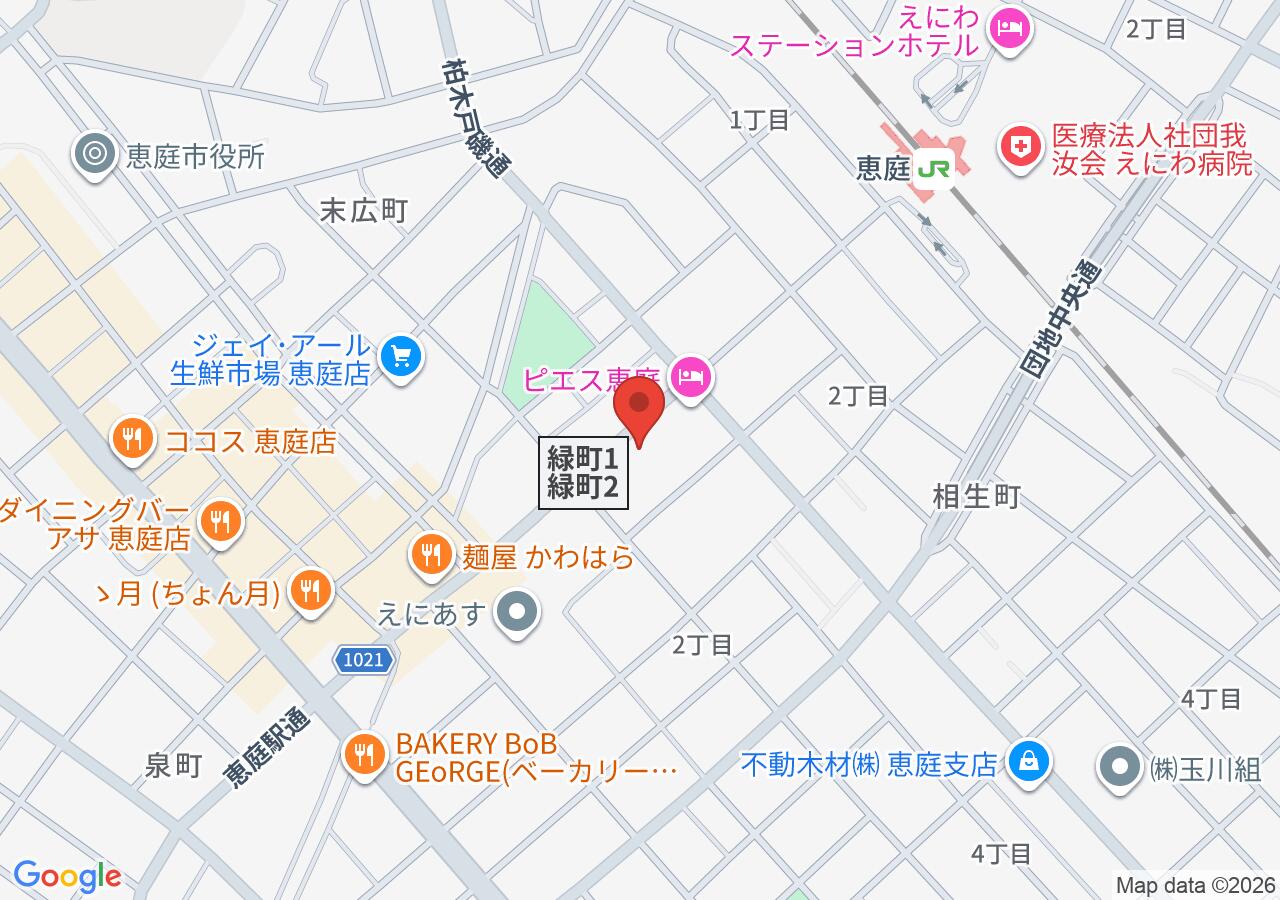 ニコニコレンタカー 恵庭緑町店の地図