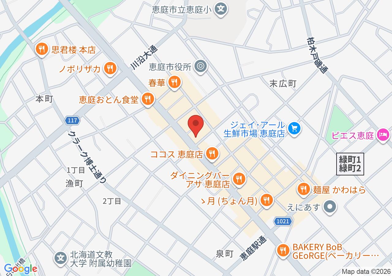 すき家 恵庭京町店の地図