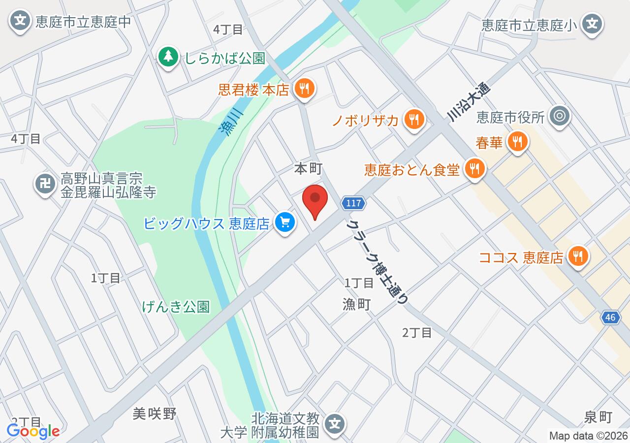 北友学習会の地図