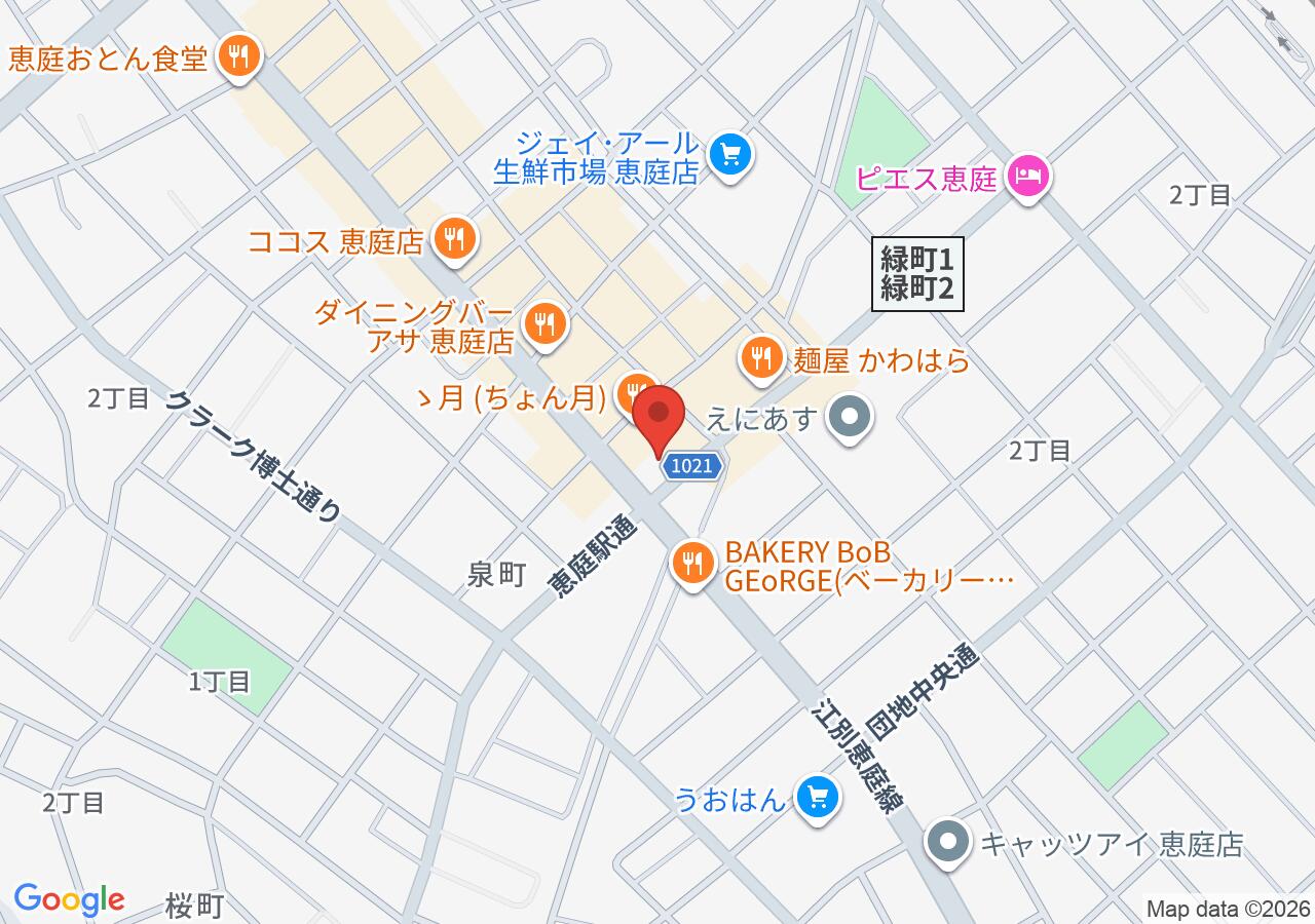 個別指導塾トライプラス 恵庭校の地図