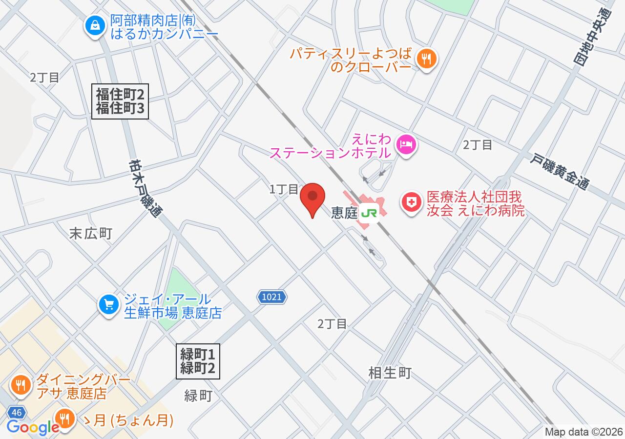 個別指導の明光義塾 恵庭駅前教室の地図