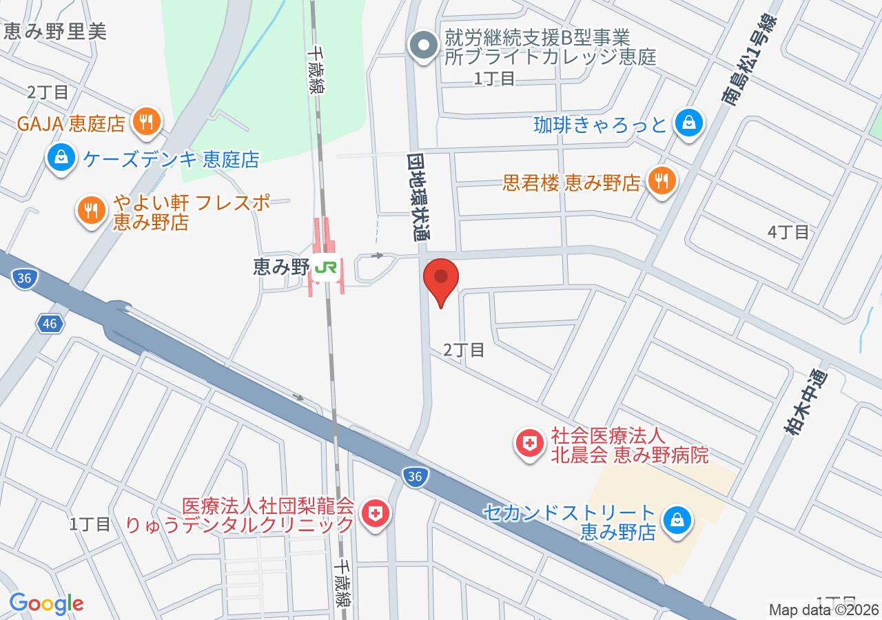 ニスコ進学スクール恵み野教室の地図