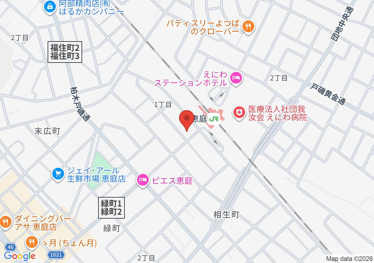 駅バルJunJunの地図