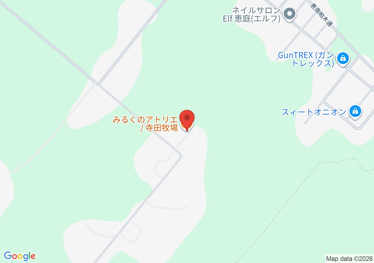 みるくのアトリエ / 寺田牧場の地図