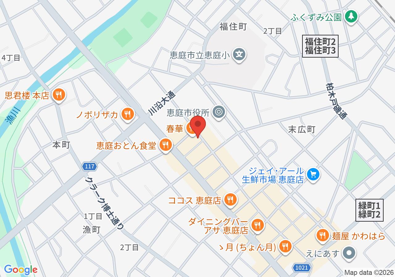 ビストロ・サンカントの地図