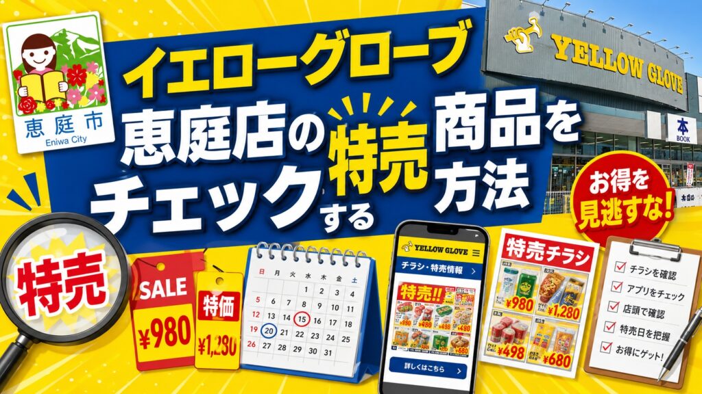 イエローグローブ,恵庭,商品,チラシ,特売,口コミ,評判,レビュー