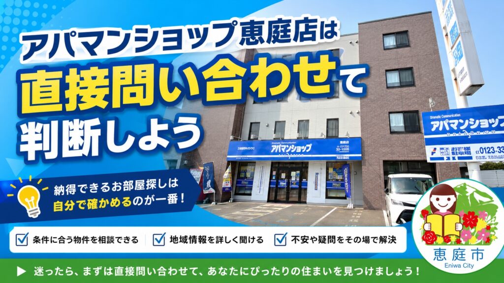 アパマンショップ,恵庭,口コミ,評判,賃貸,お部屋探し