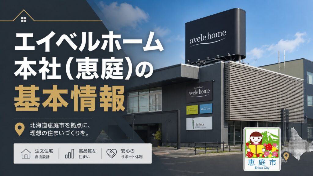 エイベルホーム,本社,恵庭,口コミ,評判,おすすめ,注文住宅,シンプルモダン,セレブ