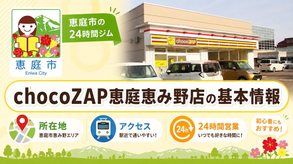 chocoZAP恵庭恵み野店,チョコザップ,恵庭,恵み野,口コミ,評判,レビュー