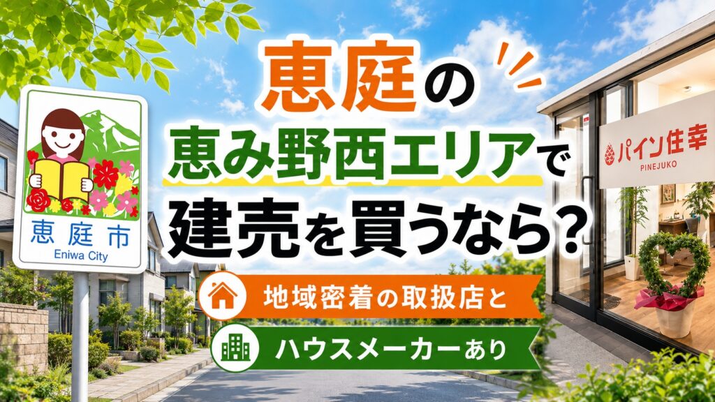 恵庭,建売,不動産会社,工務店,ハウスメーカー,口コミ,評判,おすすめ,恵み野