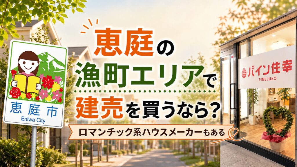 恵庭,建売,不動産会社,工務店,ハウスメーカー,口コミ,評判,おすすめ,漁町