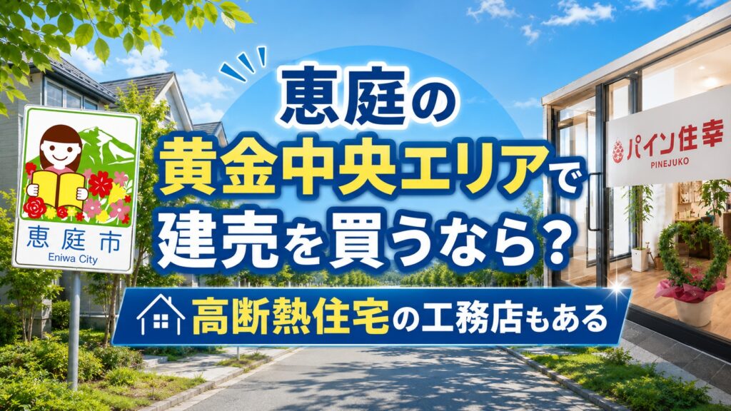 恵庭,建売,不動産会社,工務店,ハウスメーカー,口コミ,評判,おすすめ,黄金中央