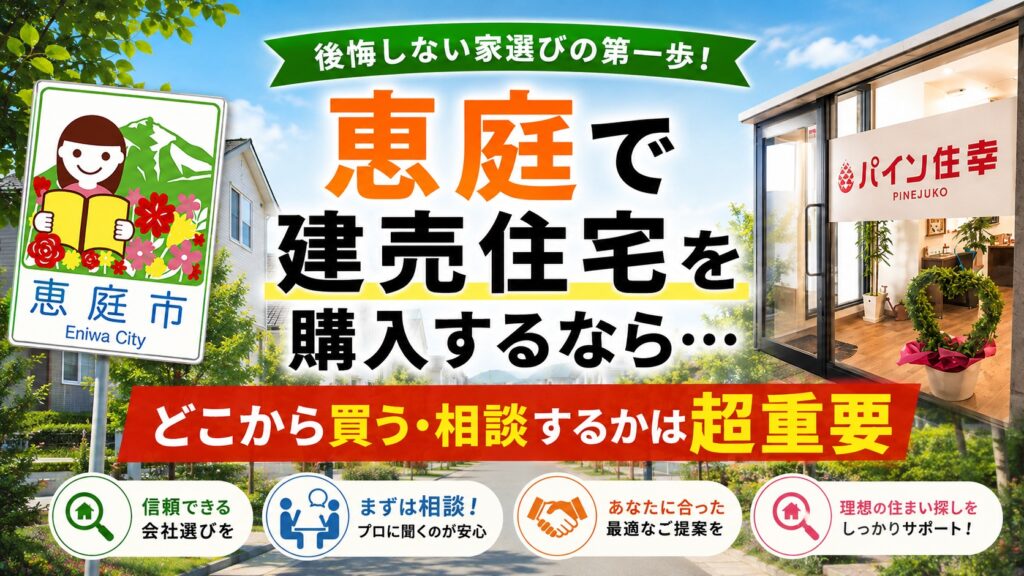 恵庭,建売,不動産会社,工務店,ハウスメーカー,口コミ,評判,おすすめ