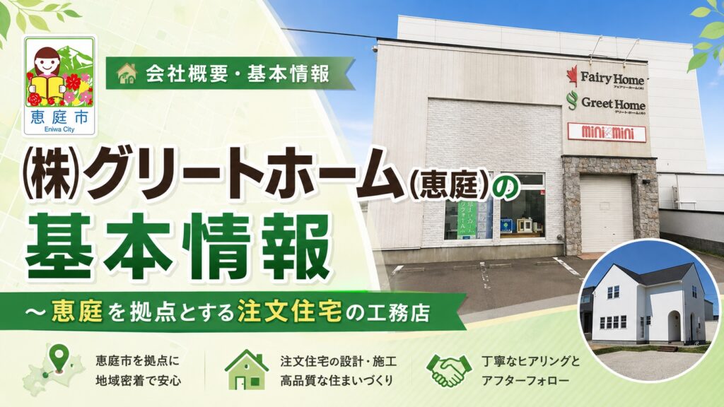 グリートホーム,恵庭,工務店,注文住宅,口コミ,評判,坪単価