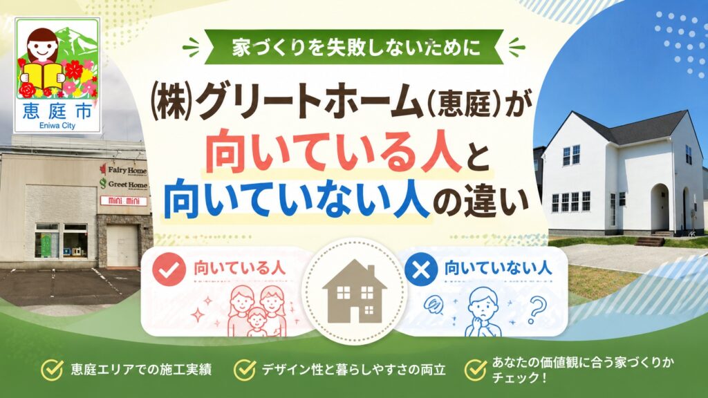 グリートホーム,恵庭,工務店,注文住宅,口コミ,評判,坪単価