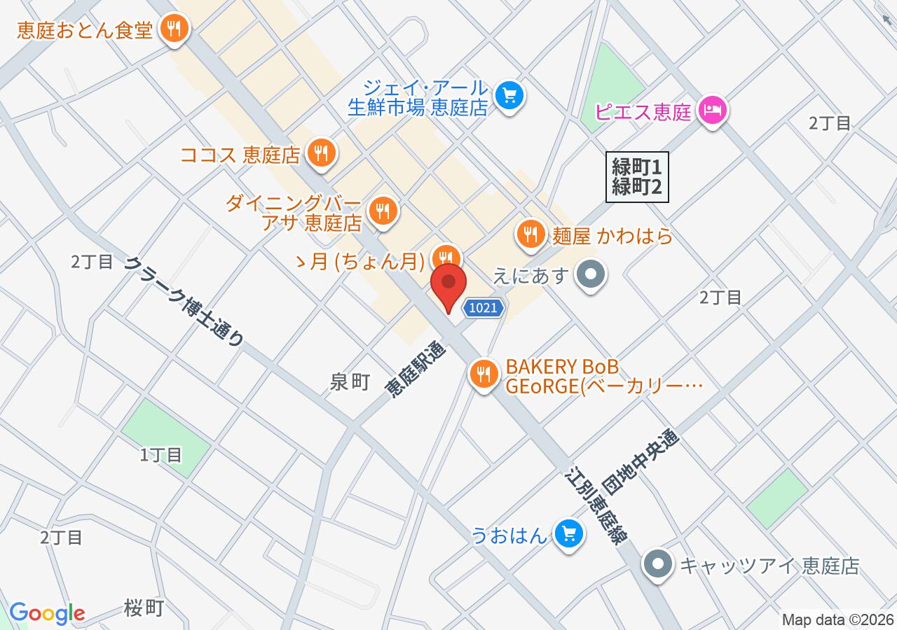 ㈱常口アトム 恵庭店の地図