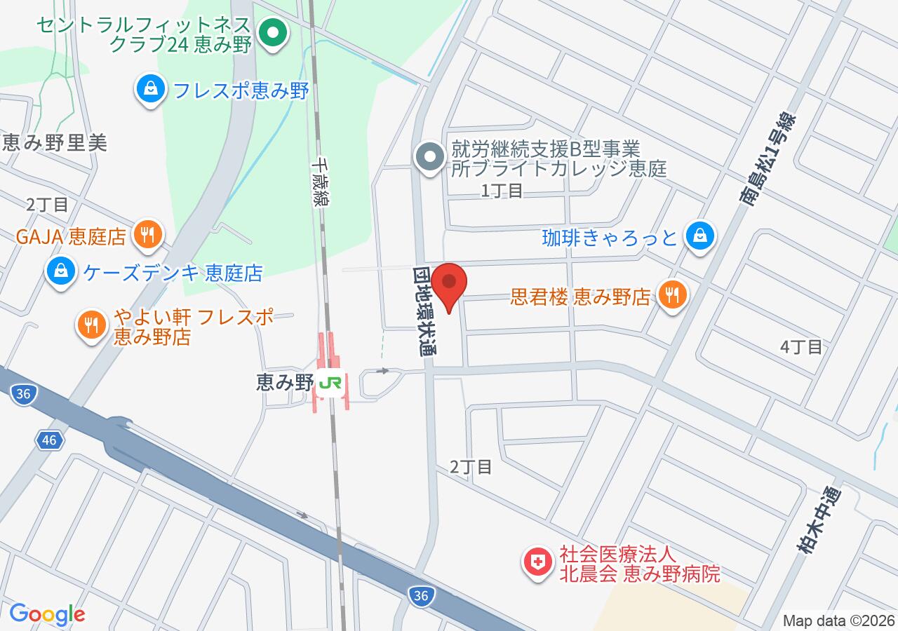 ミサワホーム北海道 千歳恵庭営業オフィスの地図