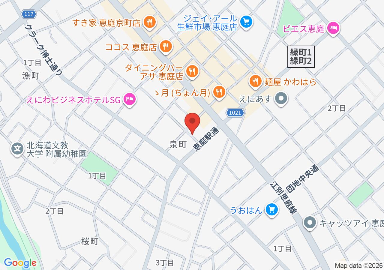 ビーグルベーカリーの地図