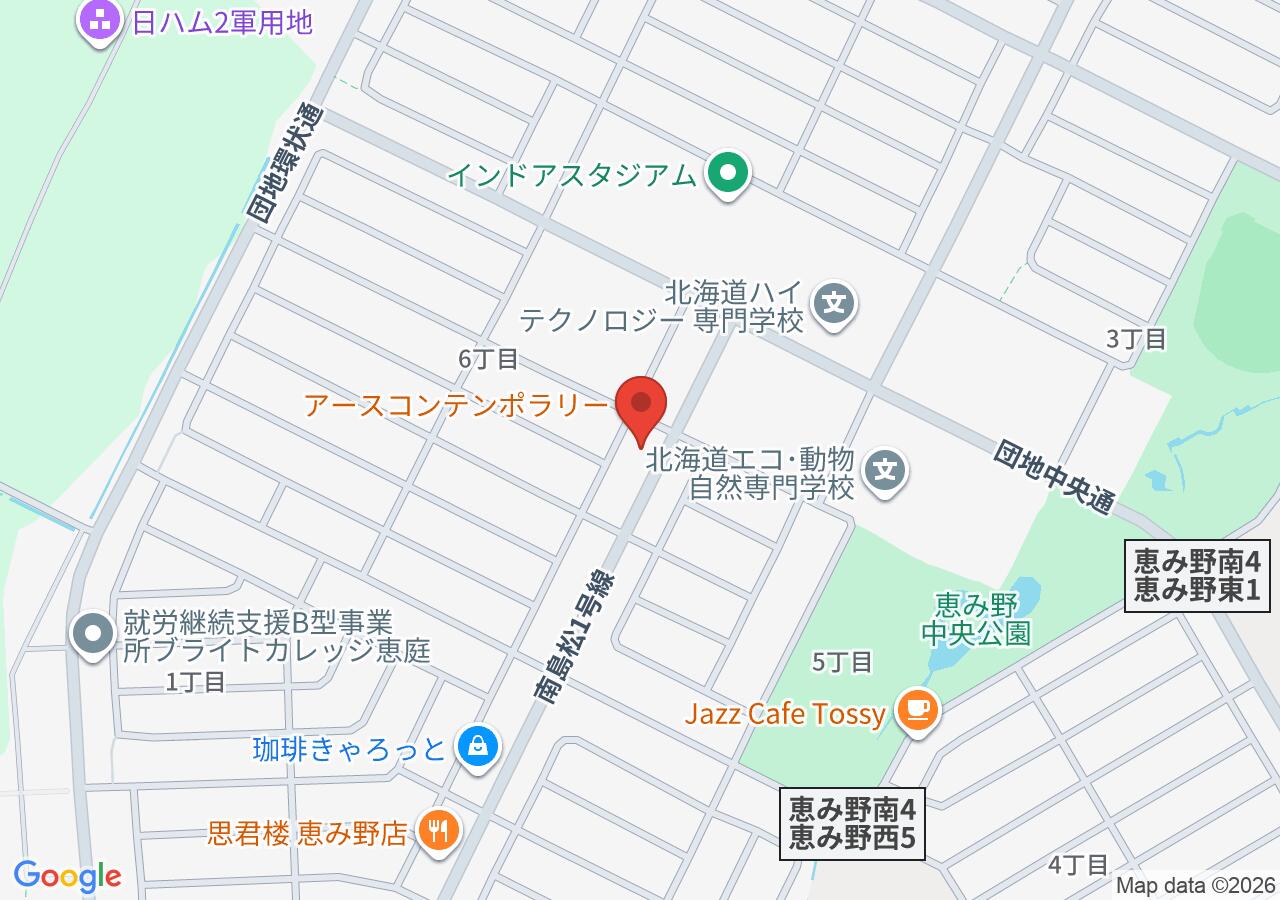 ベーカリーハウスピーコックの地図