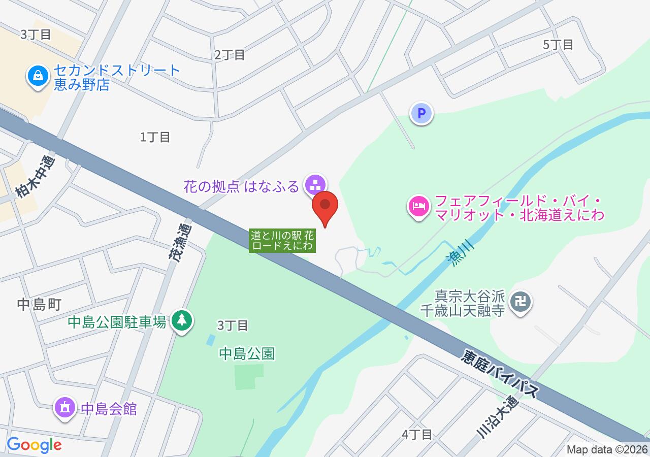 こな雪とんとんの地図