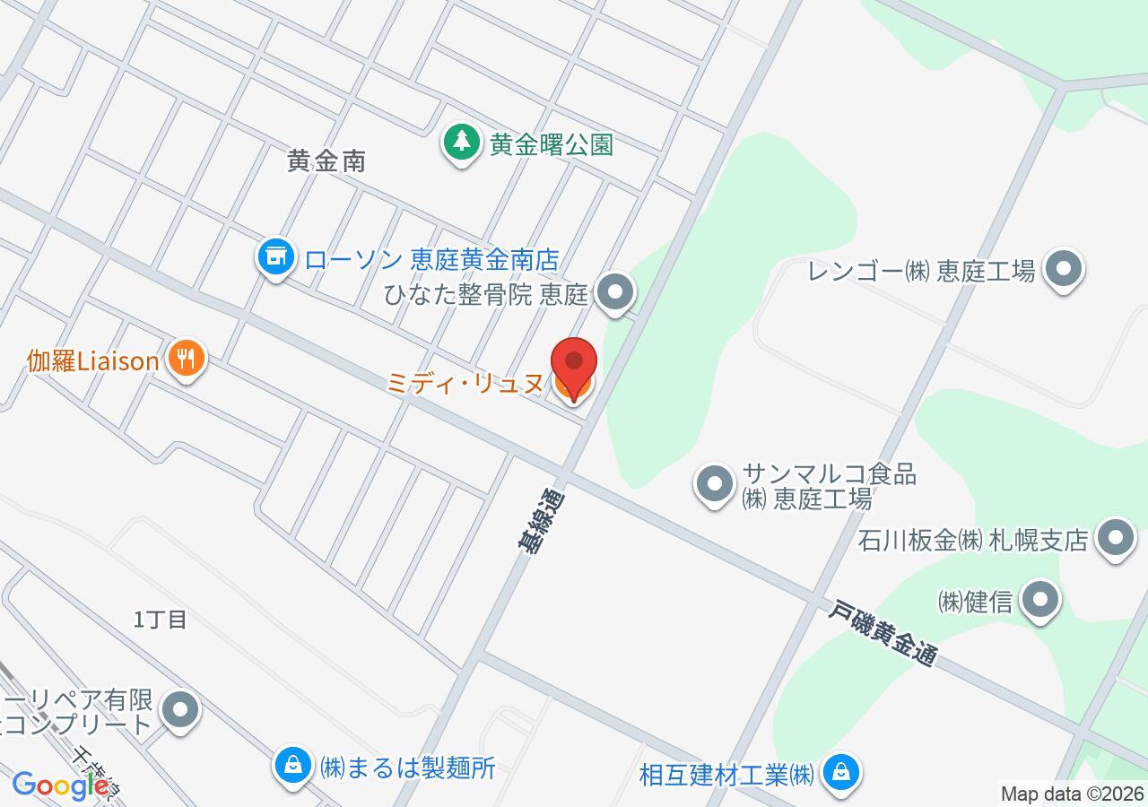 ミディ･リュヌの地図