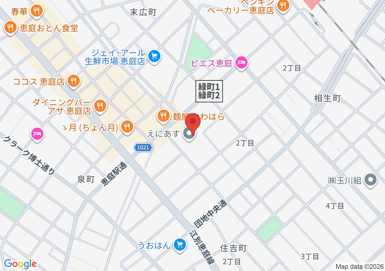 宮の森スポーツ倶楽部 恵庭GYM24の地図