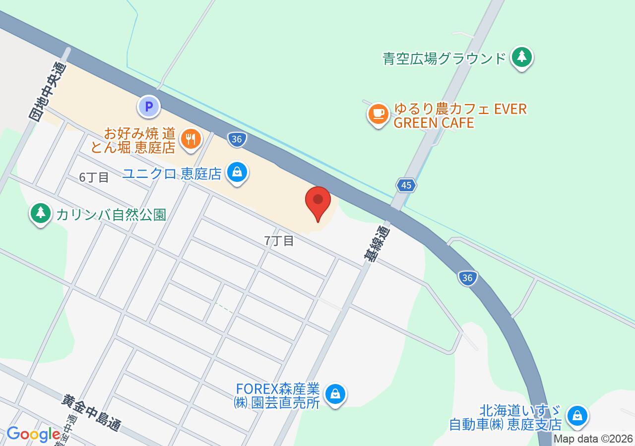 APT ROOM 恵庭店の地図